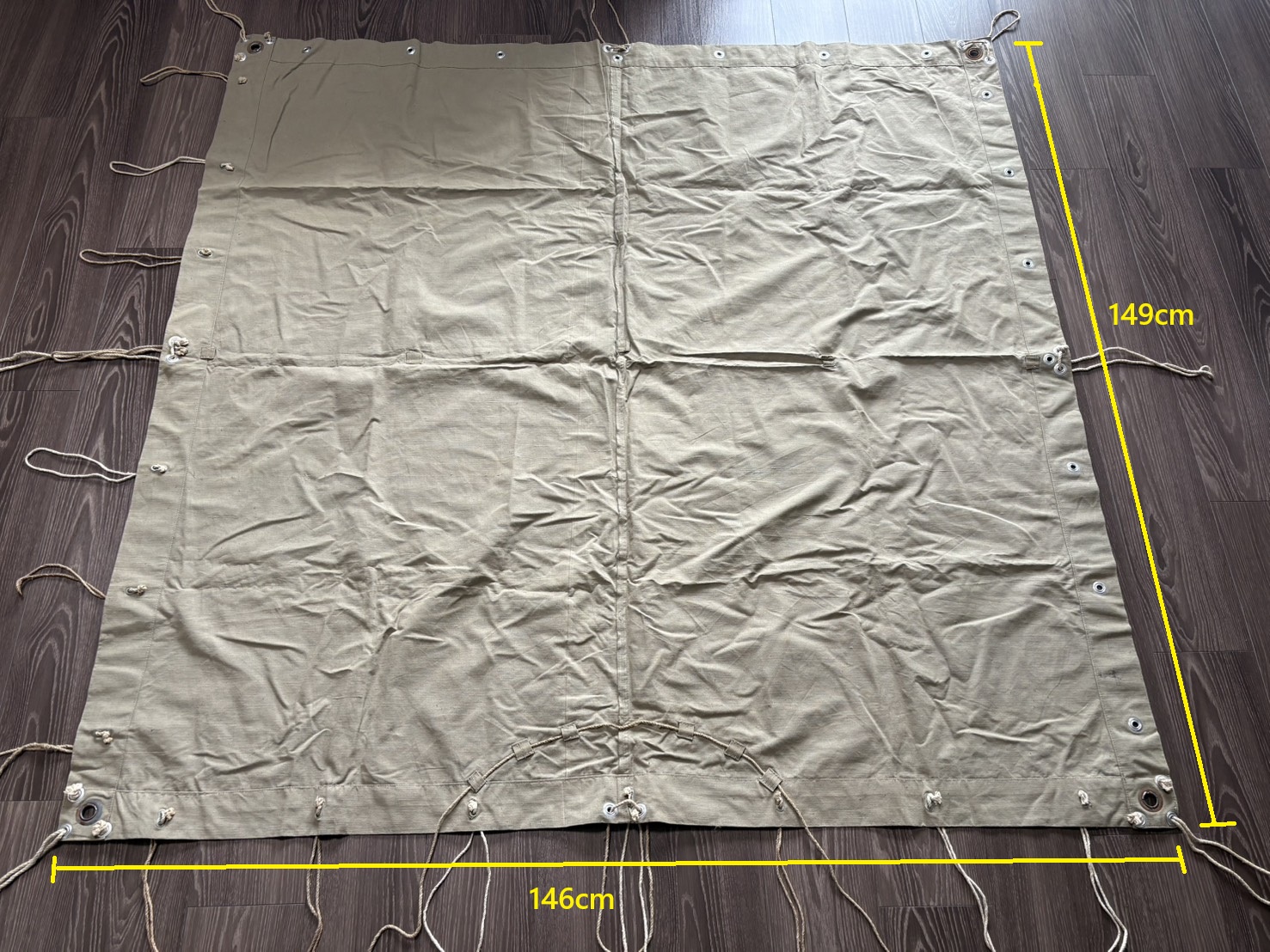 携帯天幕の畳み方