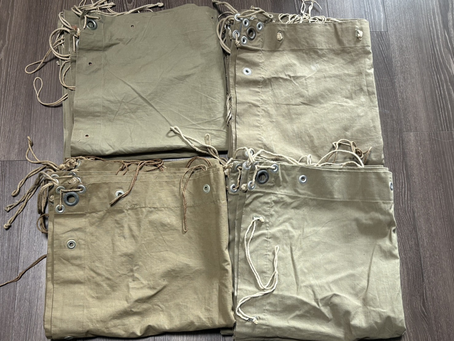 携帯天幕の畳み方