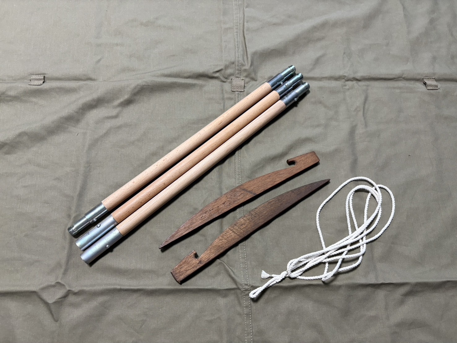 携帯天幕の畳み方