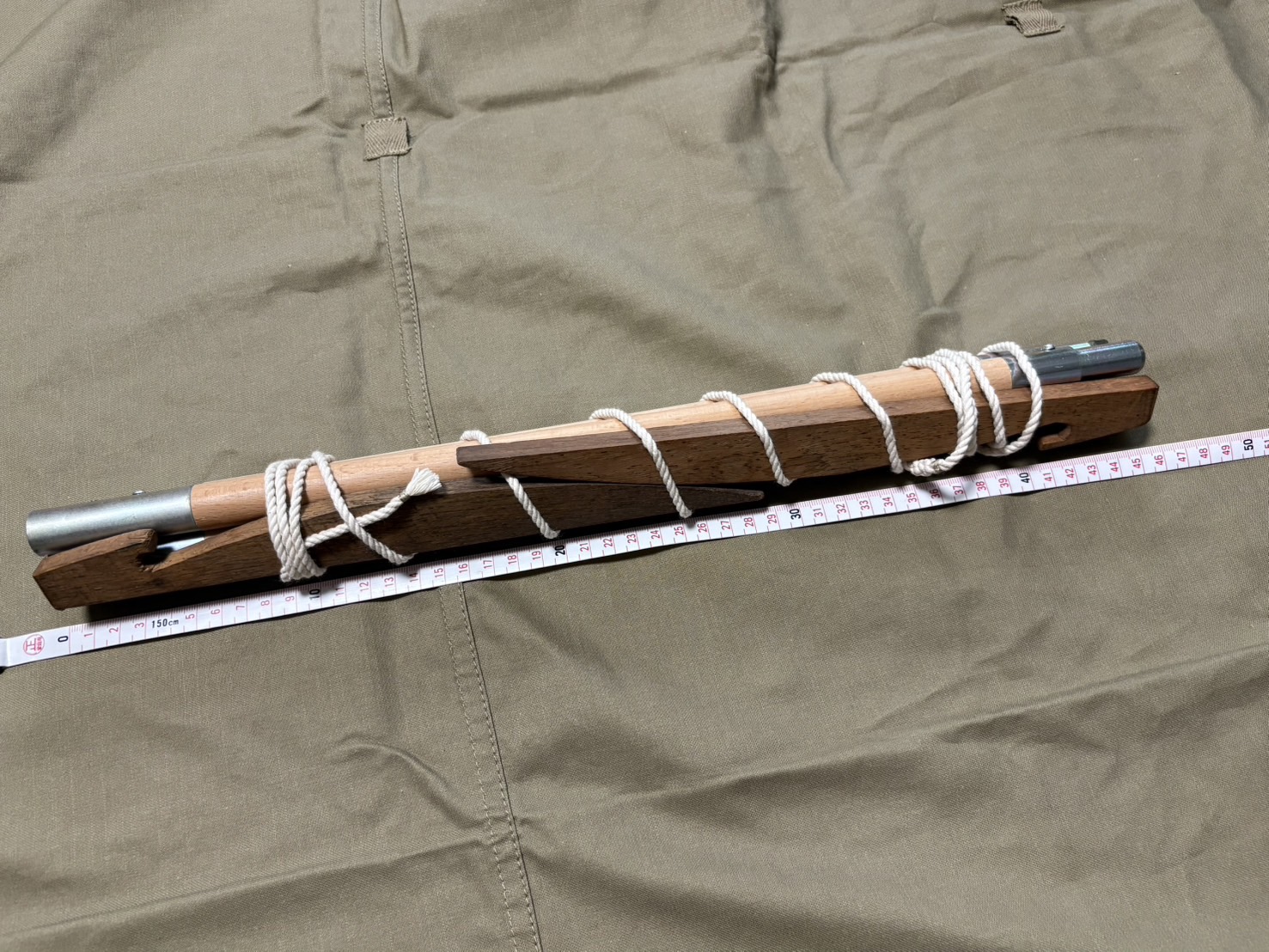 携帯天幕の畳み方